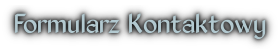 Formularz Kontaktowy